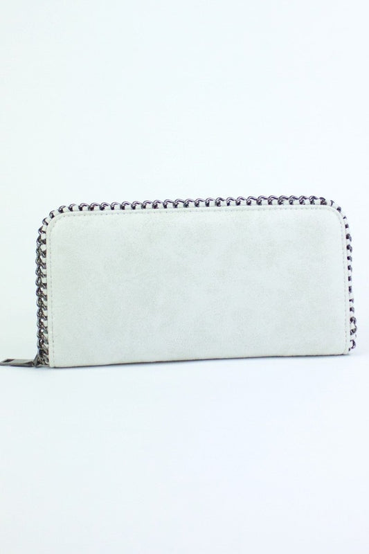 Faye White Chain Purse