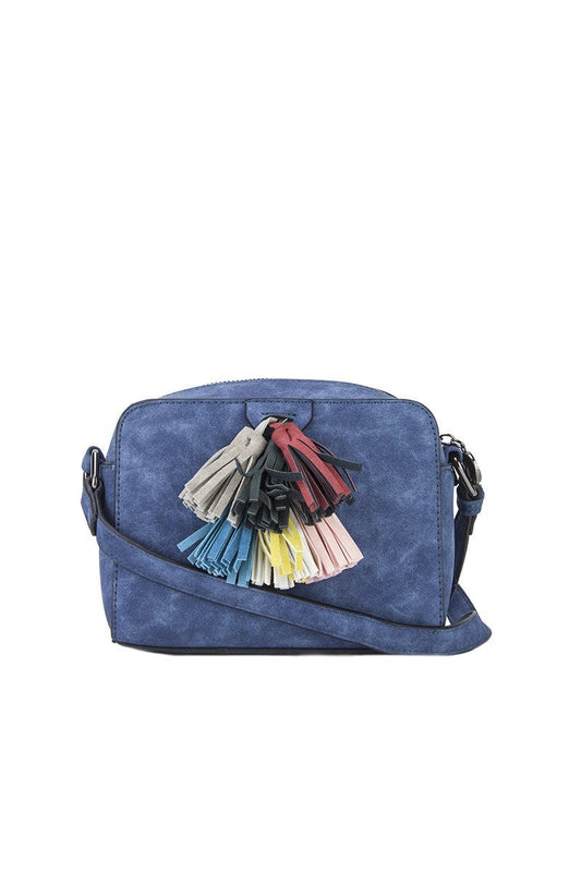 Hailey Blue Tassel Shoulder Bag