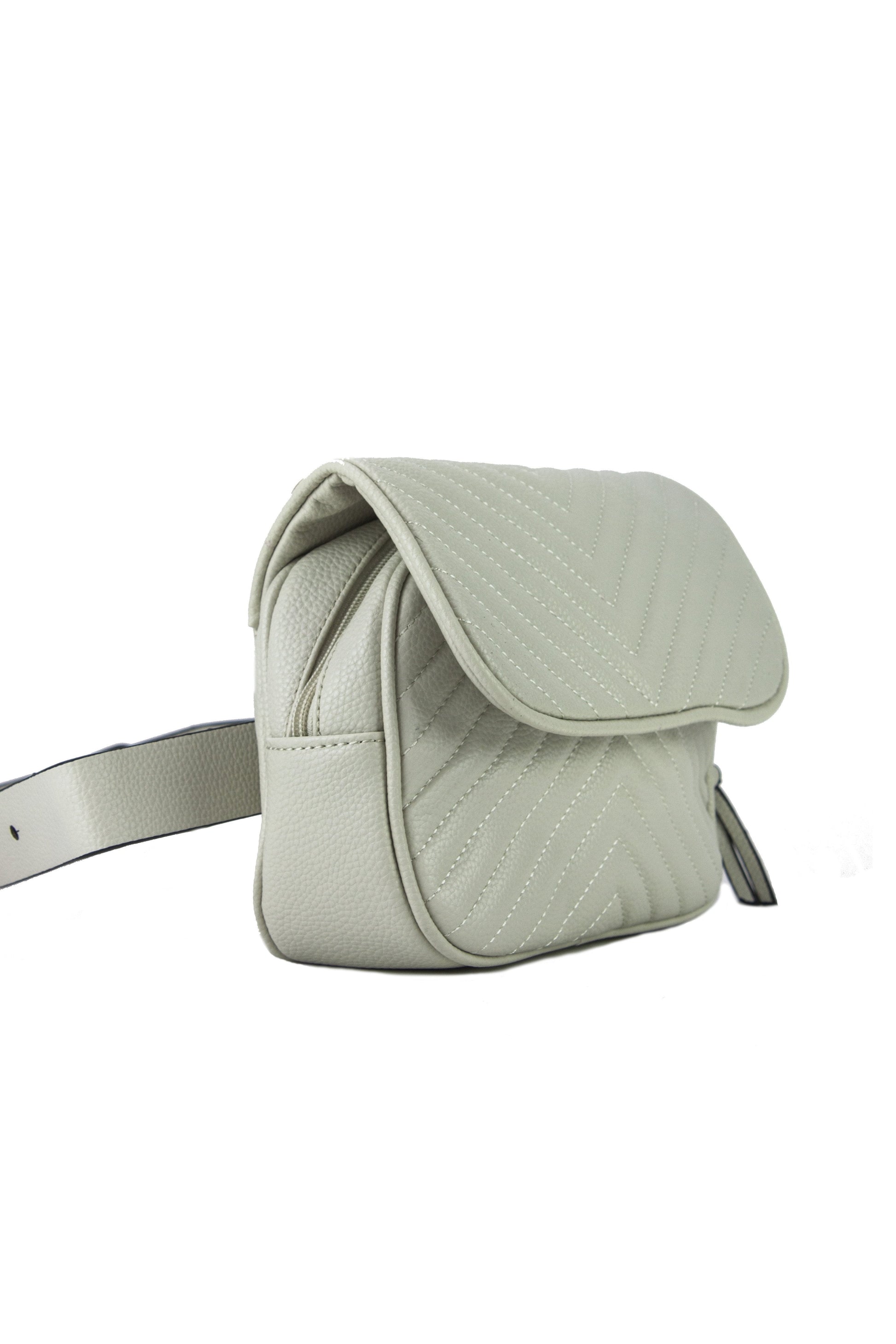 Jessica Beige Quilted Belt Bag