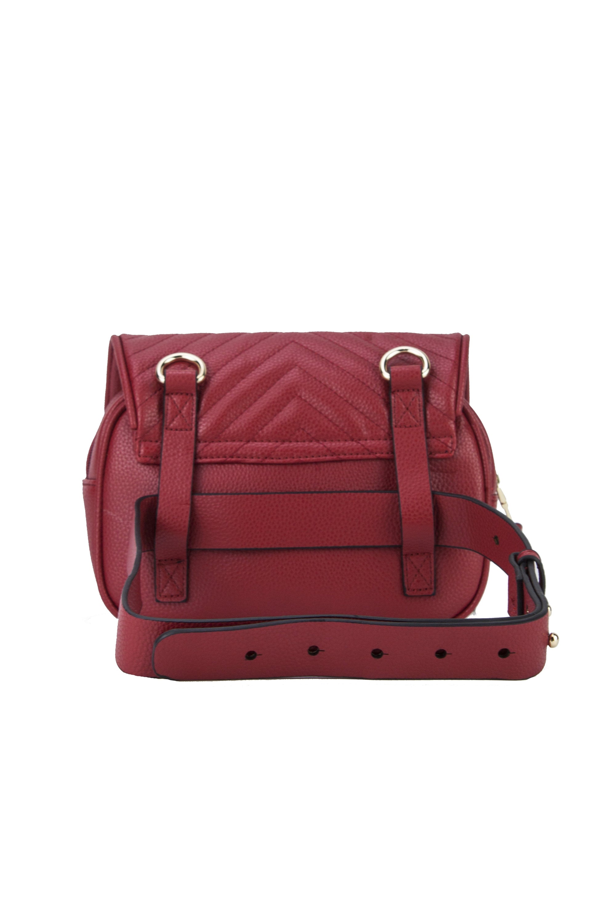Jessica Red Quilted Belt Bag
