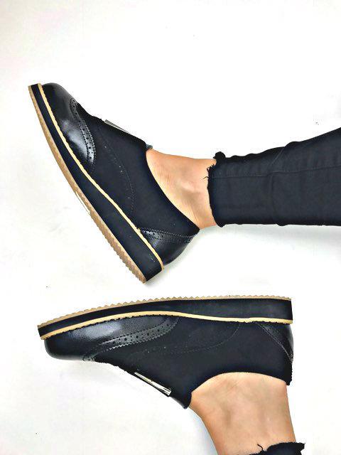 Lana Black Brogues