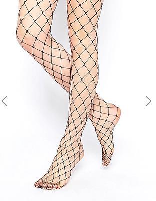 Lara Black Fishnet Tights