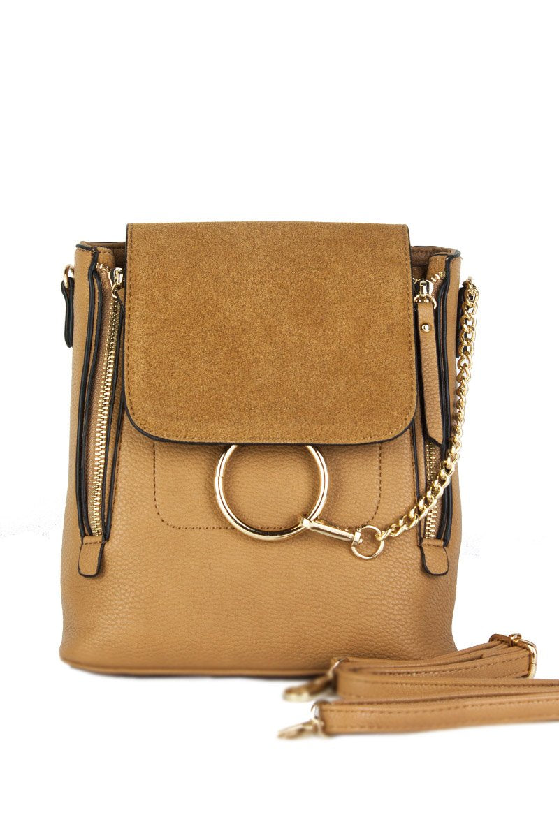 Lexi Camel Chain Backpack