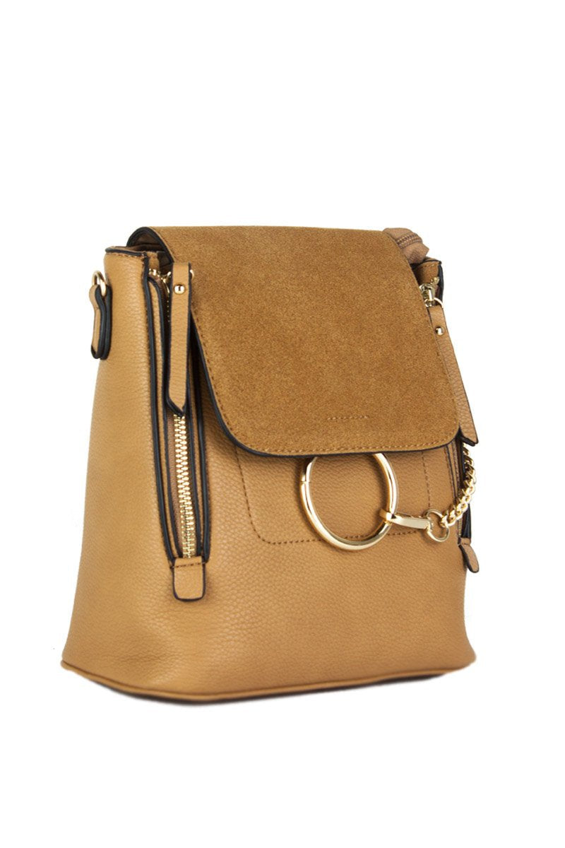 Lexi Camel Chain Backpack