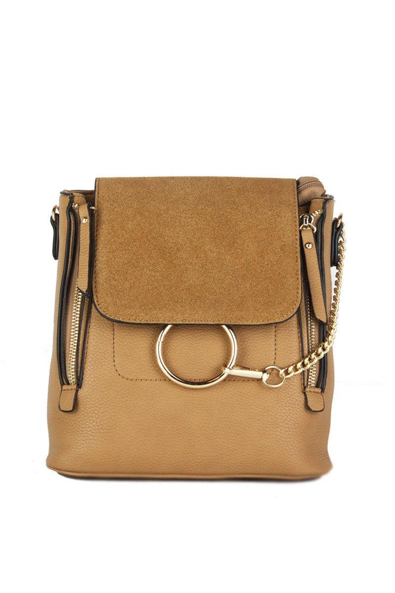 Lexi Camel Chain Backpack