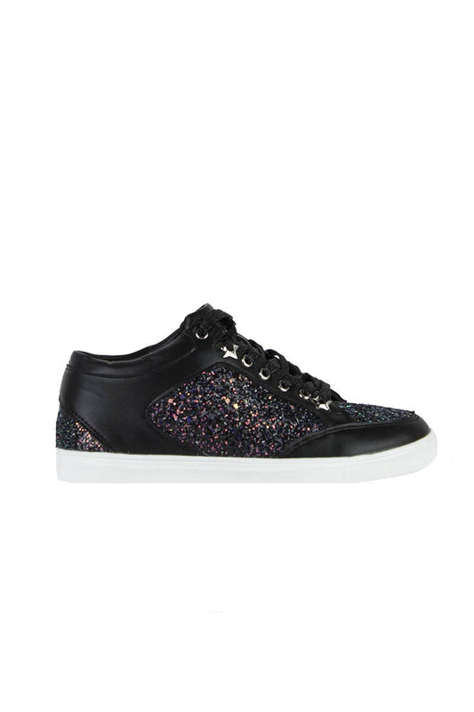 Marley Black Glitter Trainers