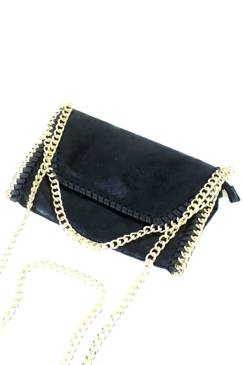 Meghan Black Chain Shoulder Bag