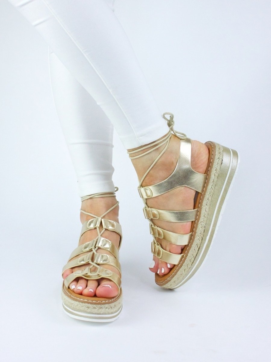 Melissa Gold Espadrille Sandal