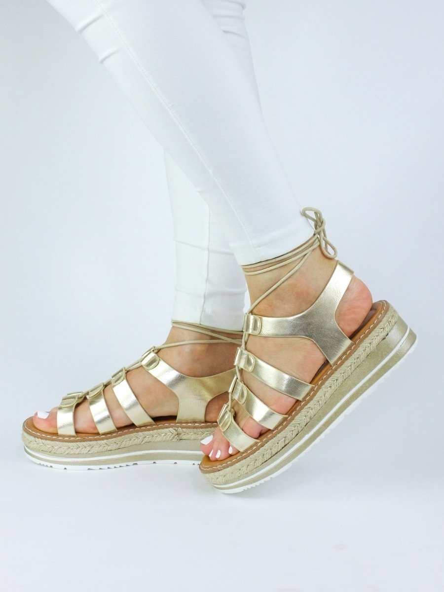 Melissa Gold Espadrille Sandal