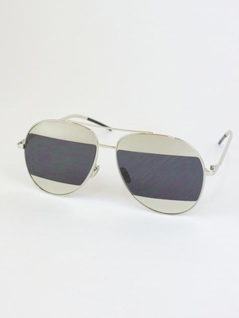 Miami Black And Silver Split Aviator Sunglasses