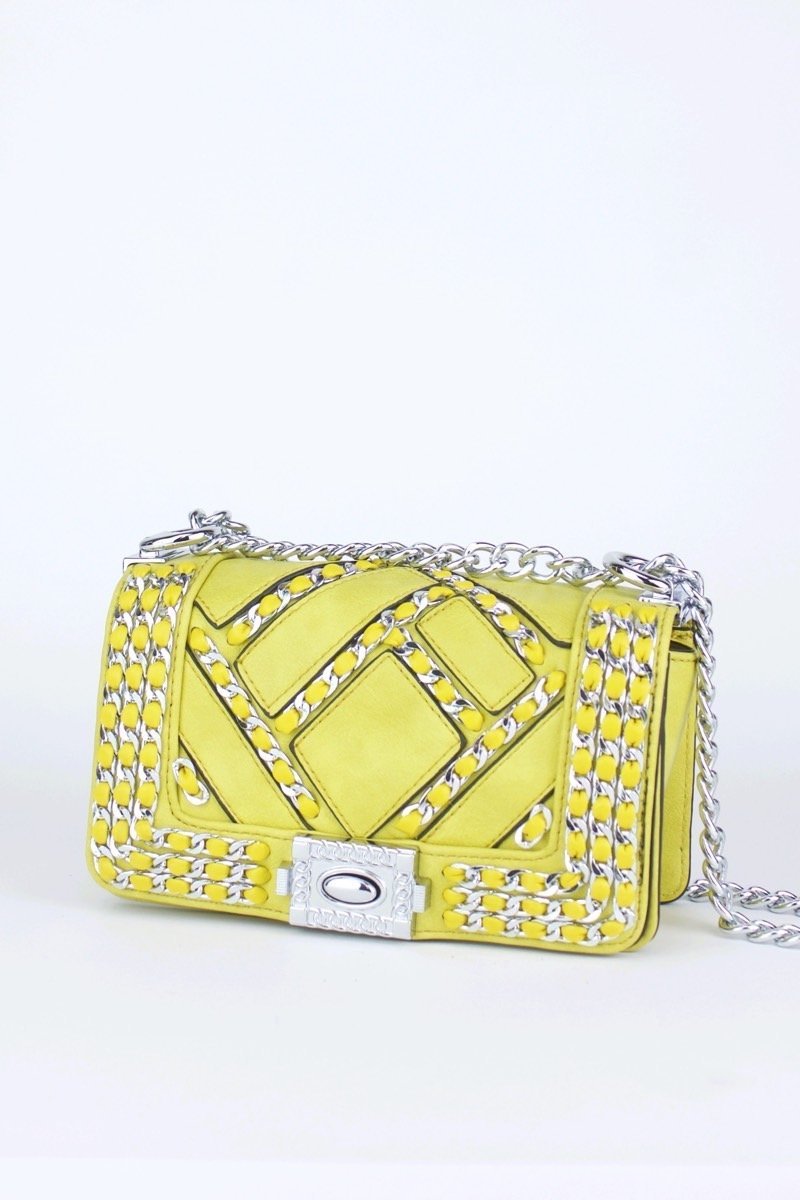 Mila Mustard Chain Mini Bag