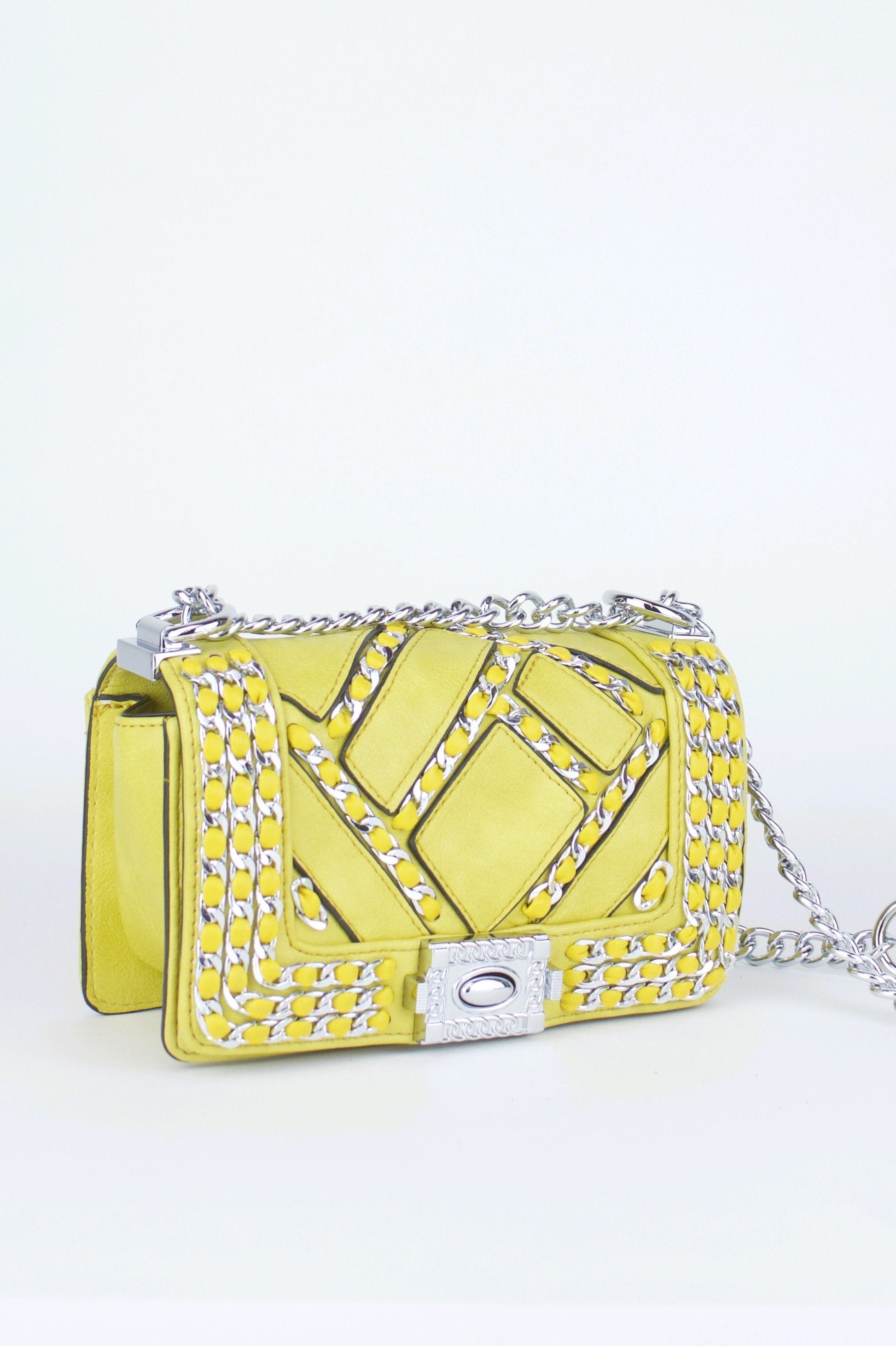 Mila Mustard Chain Mini Bag