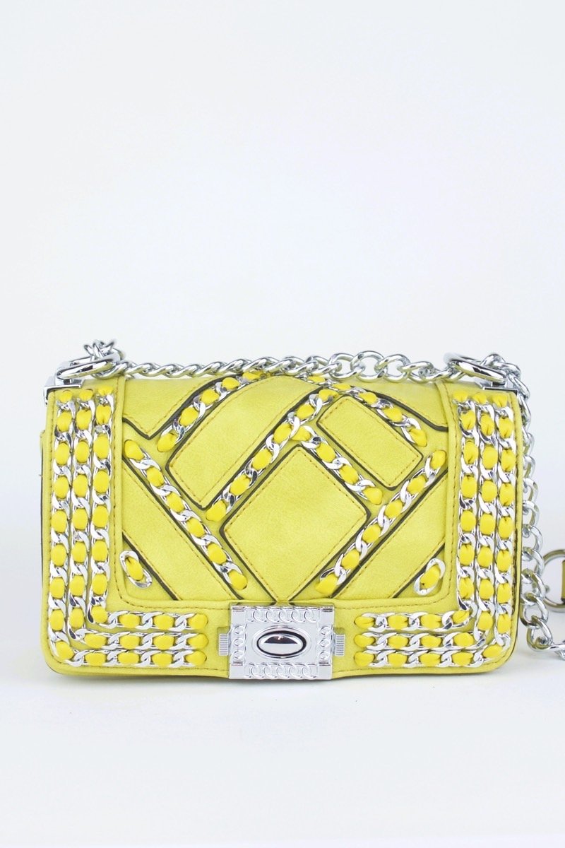 Mila Mustard Chain Mini Bag