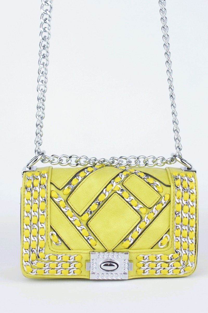 Mila Mustard Chain Mini Bag