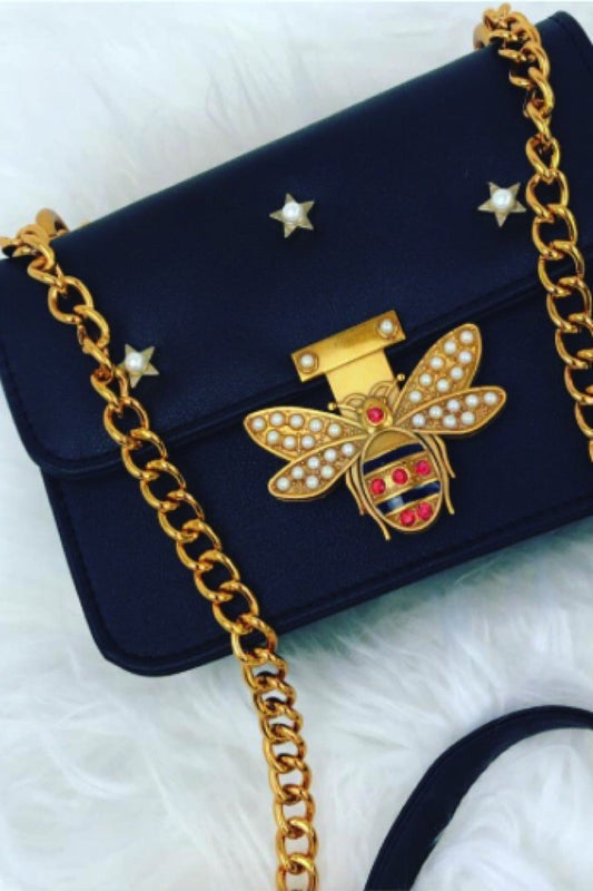 Mina Black Mini Shoulder Bag