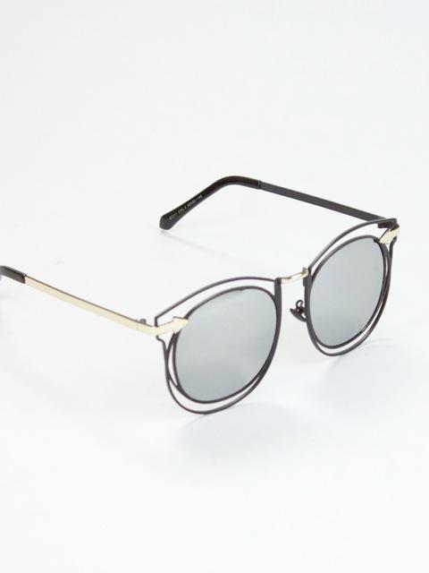 Monaco Black Oversize Sunglasses