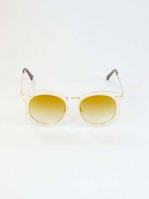 Monaco Gold Oversize Sunglasses