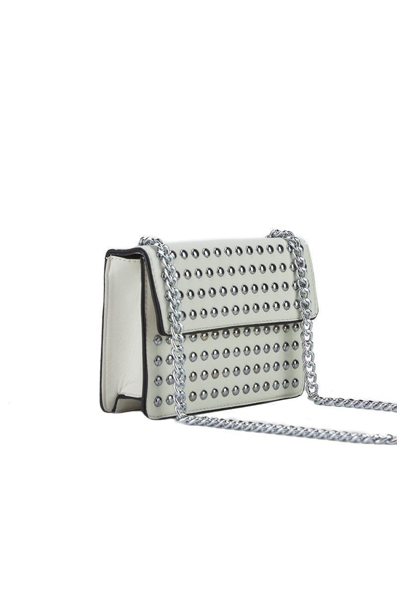 Nieve Beige Stud Crossbody Bag