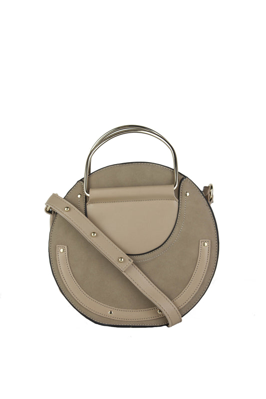 Pandora Beige Round Cross-Body Bag