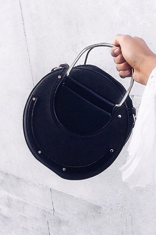 Pandora Black Round Cross-Body Bag