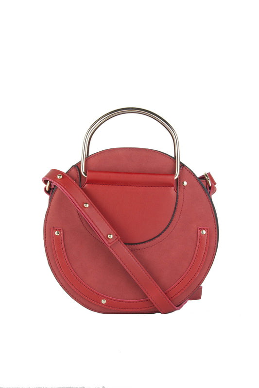 Pandora Red Round Cross-Body Bag