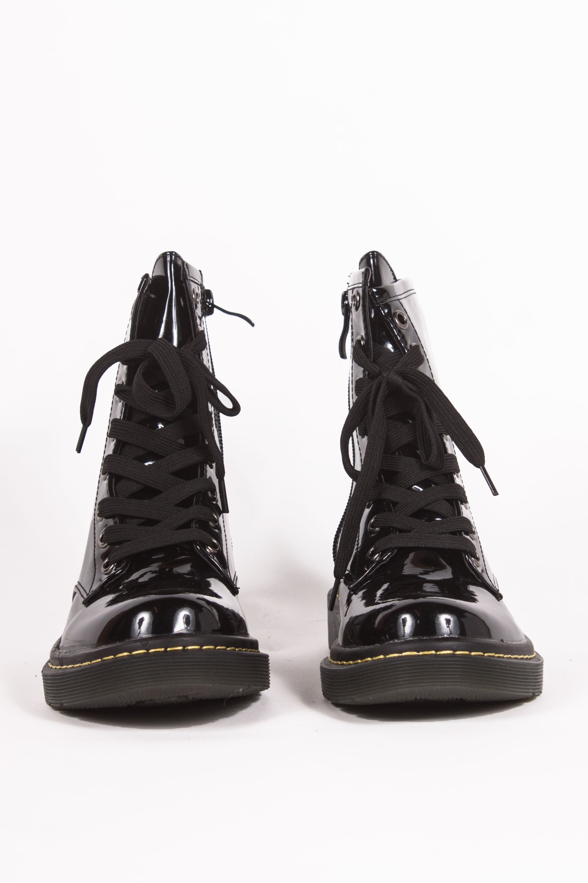 Robyn Black Lace Up Ankle Boots