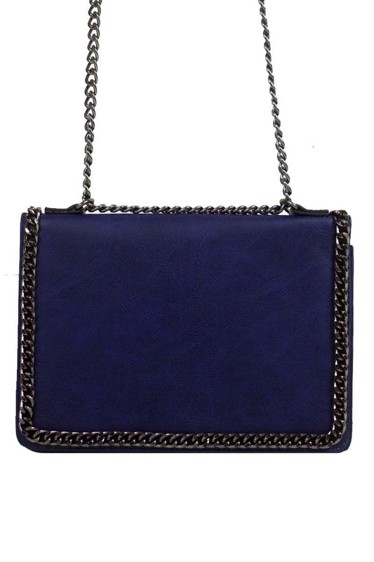 Rosie Blue Chain Shoulder Bag