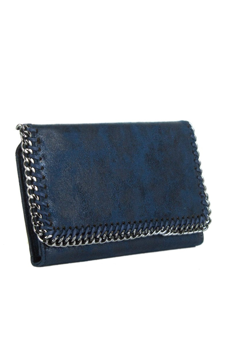 Sadie Navy Chain Purse