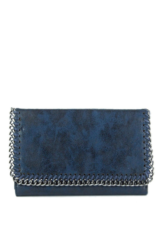 Sadie Navy Chain Purse