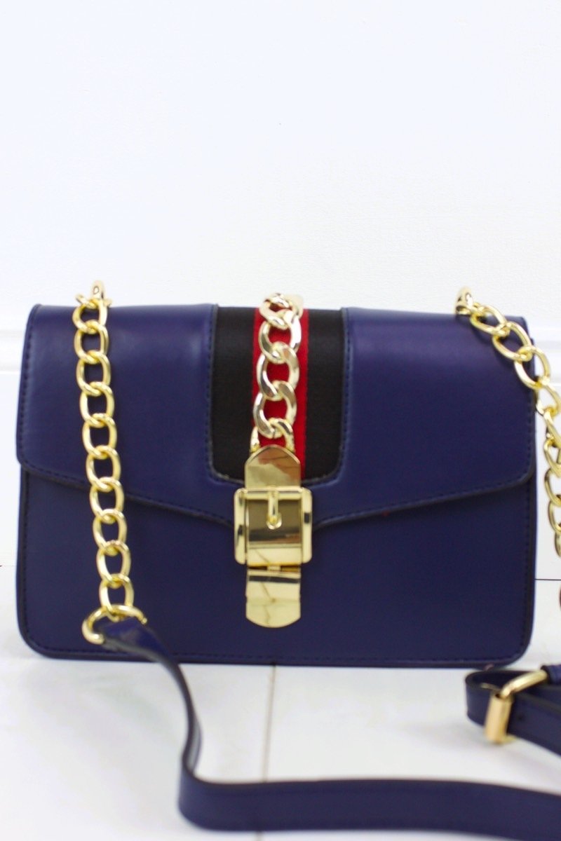 Sadie Navy Mini Shoulder Bag