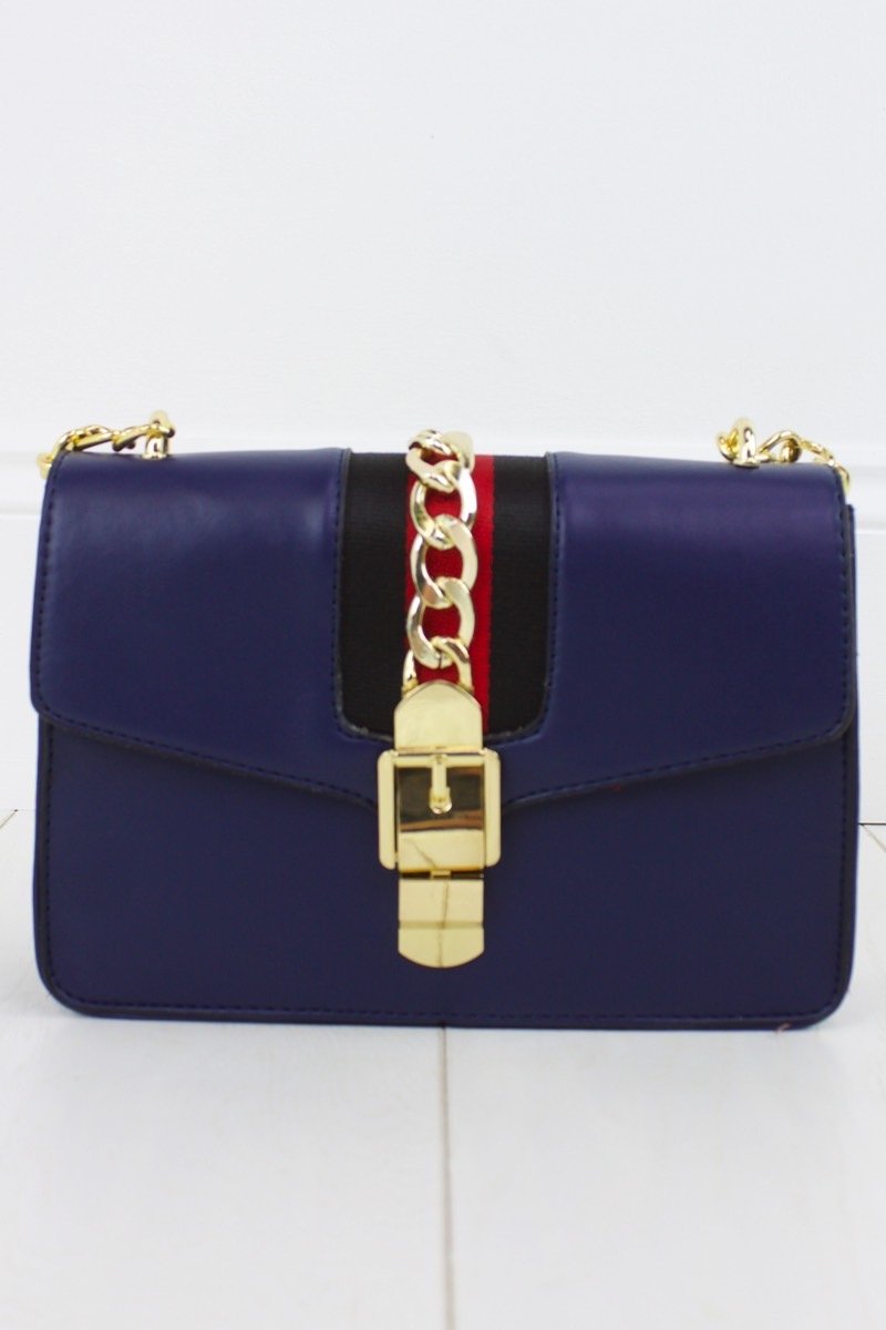 Sadie Navy Mini Shoulder Bag