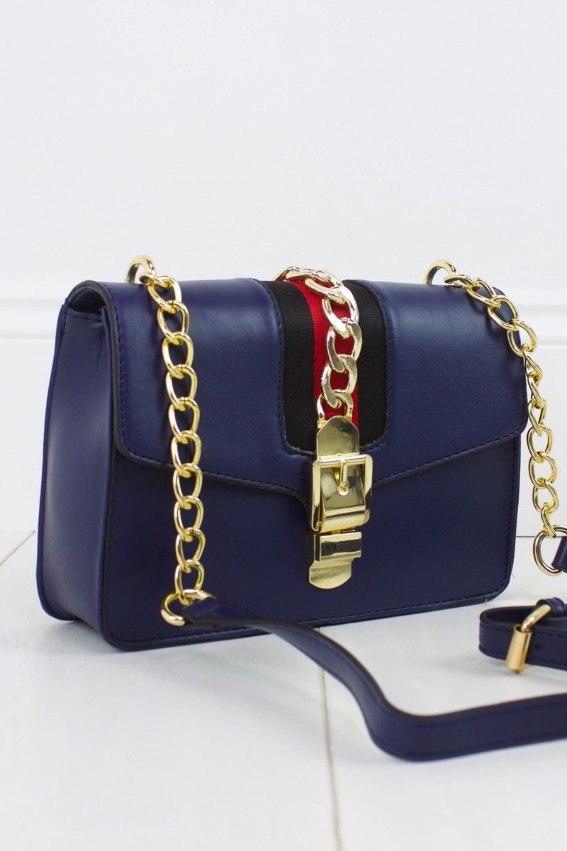 Sadie Navy Mini Shoulder Bag