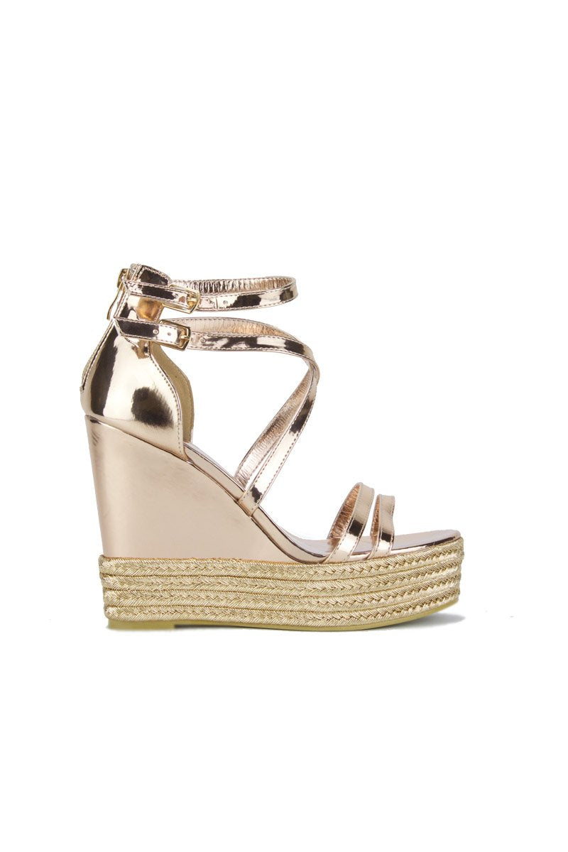 Sia Rose Gold Wedges