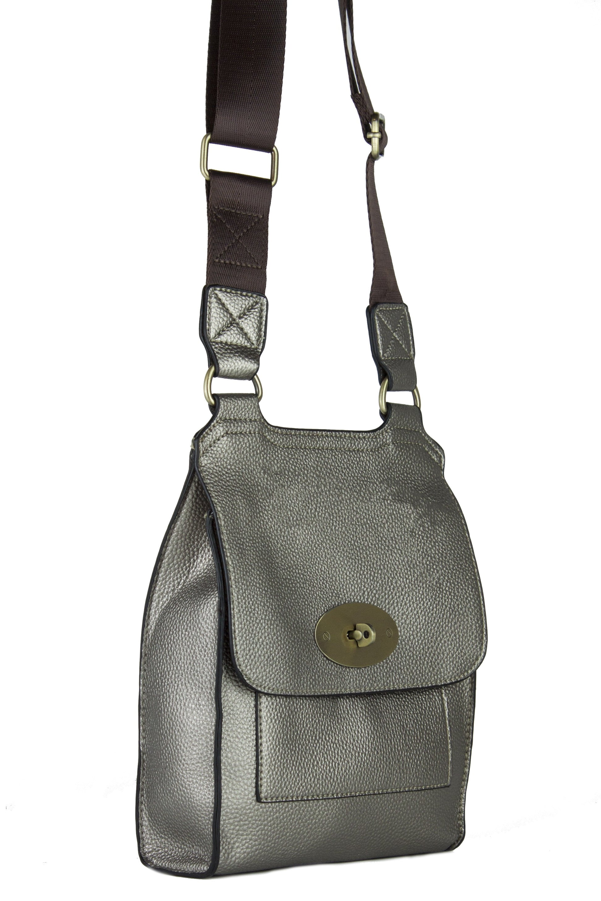 Sophia Bronze Cross Body Messenger Bag