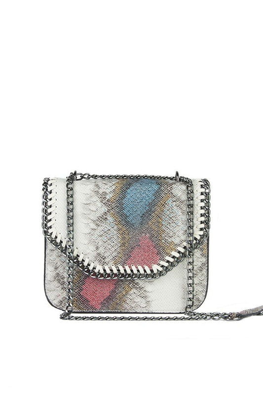 Stella Green Python Chain Shoulder Bag