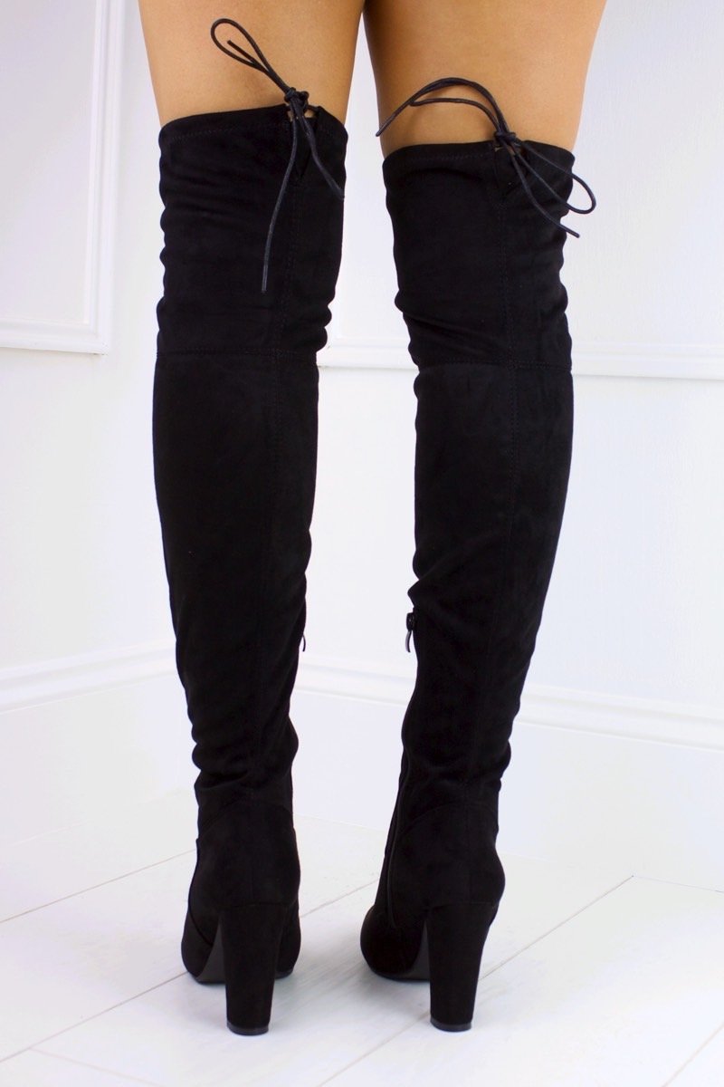 Taylor Black Over Knee Boots