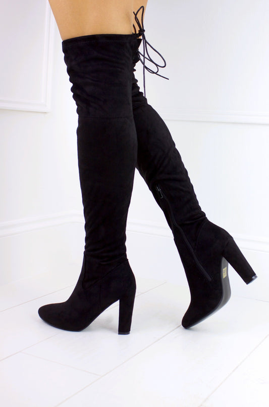Taylor Black Over Knee Boots