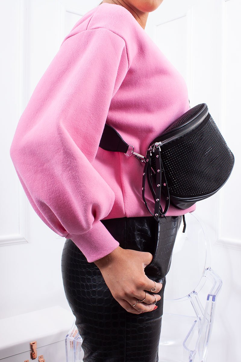 Erin Neon Pink Oversized Sweatshirt Jumper