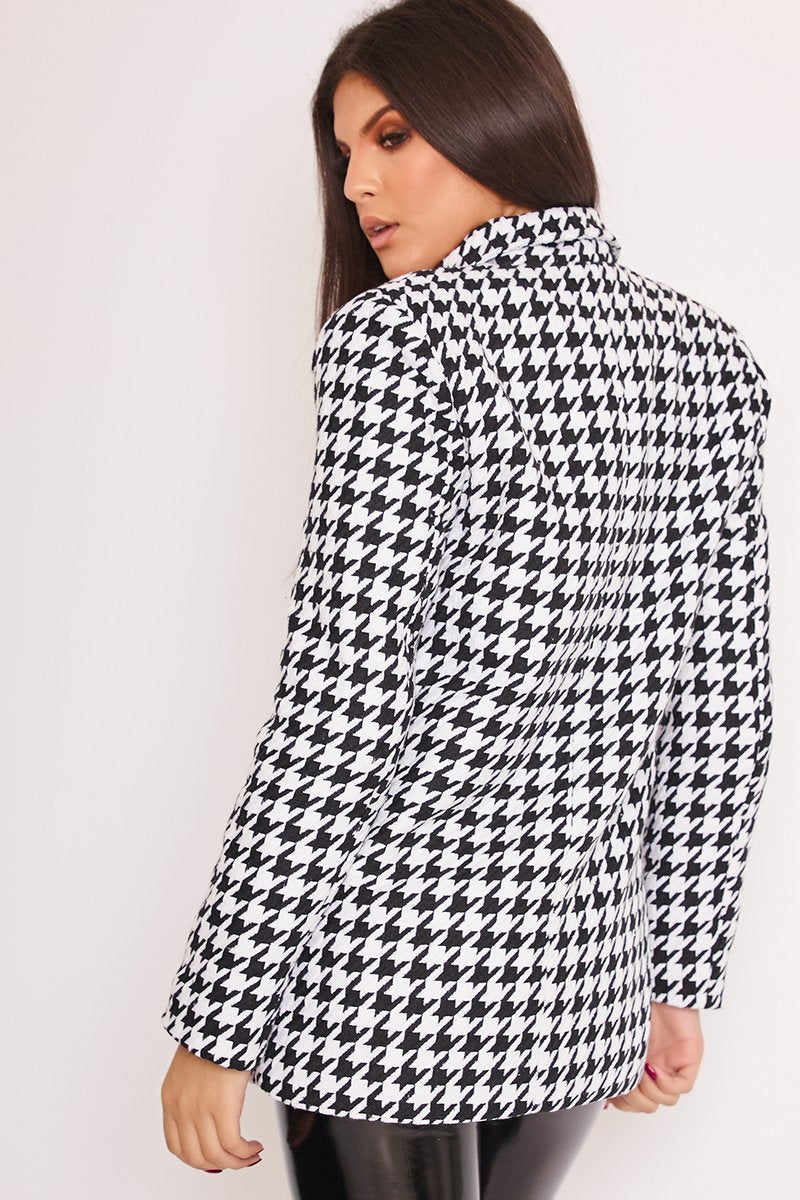 Liberty Monochrome Dogtooth Double Breasted Coat